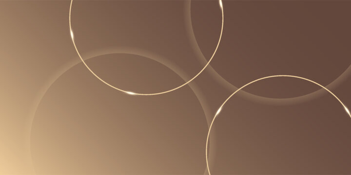 Abstract composition with overlapping circles and subtle light reflections, creating a luxurious feel.