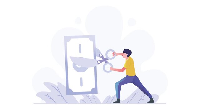 Cost Reduction Finance Animation
