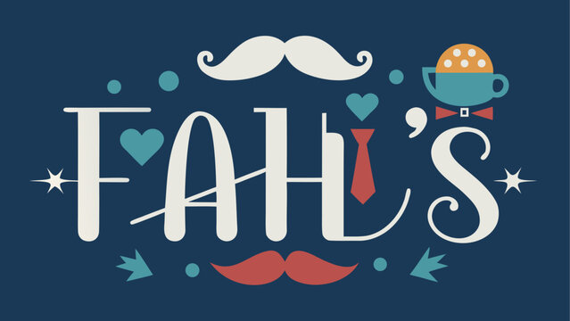 Fahls logo with mustache and tie