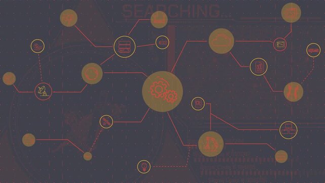 High-tech location search system integrating data reception and analysis