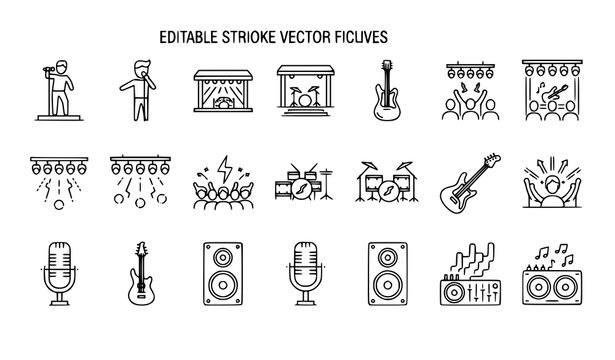 Beverage icons - coffee tea hot drinks preparation coffee maker french press coffee beans