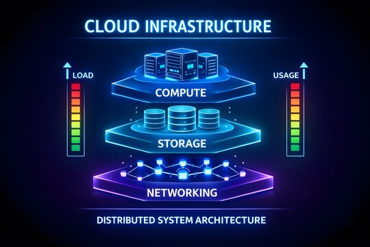 Distributed System Architecture with Cloud Infrastructure for Scalable Computing
