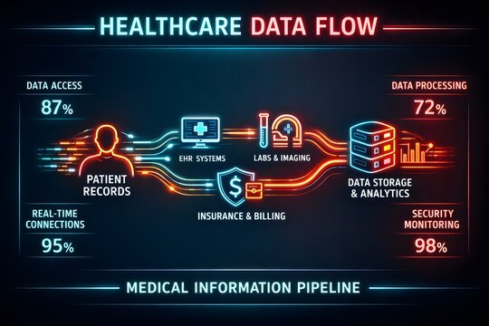 Medical Information Pipeline with Healthcare Data Flow for Clinical Operations
