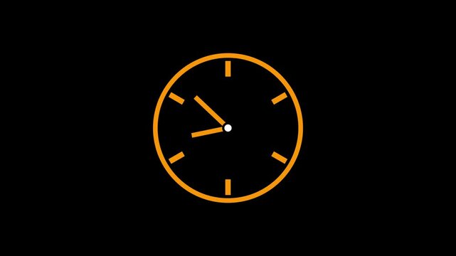 Neon clock icon glowing blue on dark background modern time symbol digital timer concept minimal round watch face with hour and minute hands futuristic interface design