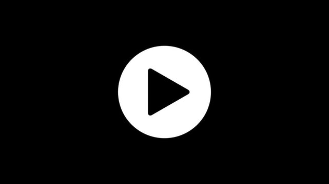 Play button icon. play icon, video play icon for website and mobile design animation.