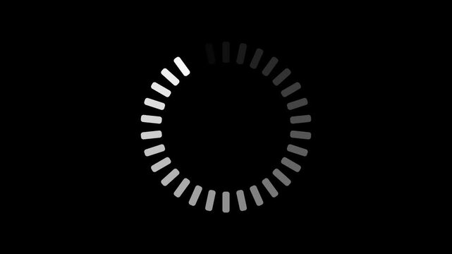 Download or upload status icons. Circle website buffer loader or preloader. Upload Indicator. Buffering Loader icon Bar. Load sign symbol.