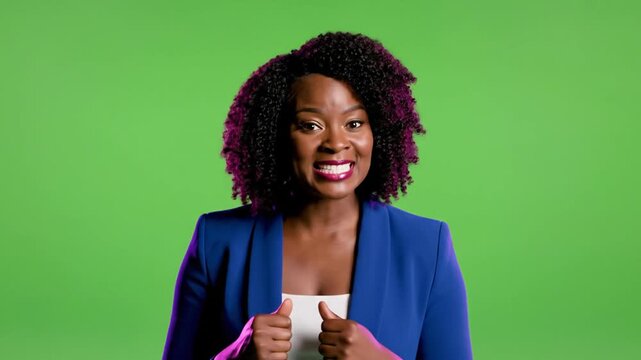 Professional Presenter Lighting for News Broadcast on Green Screen