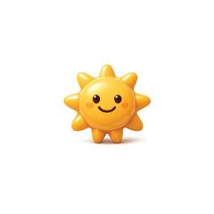  sunshine and solar glow, sunrise or sunset. Decorative circle full and half sun and sunlight. Hot solar energy for tan. Vector sign © MdRakibul
