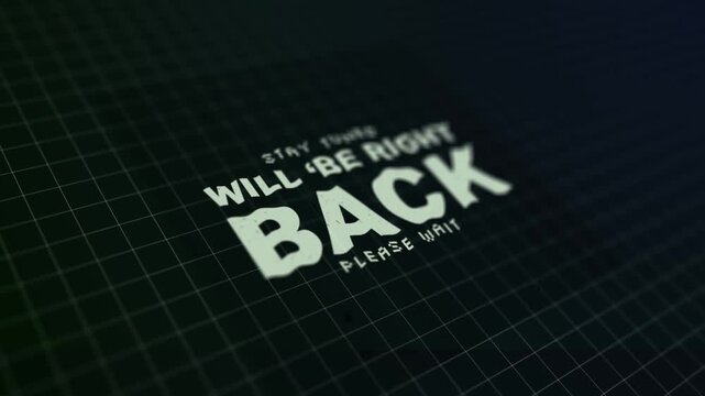 Abstract Text Overlay Animation on Paper Background with Glitch and Blur Effect