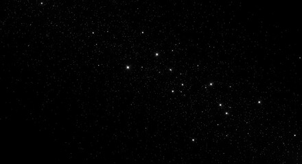 Obraz premium Celestial tapestry of twinkling stars amidst the expansive cosmic abyss panorama