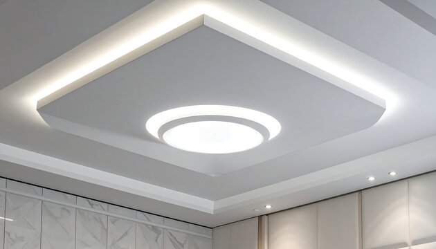Modern Interior Design - Elegant Ceiling with Recessed Lighting.