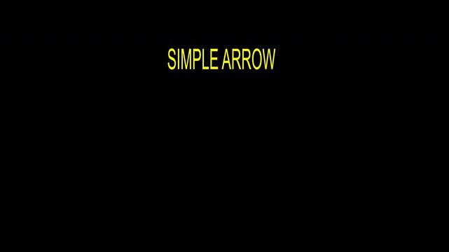 Hand Drawn Arrows Looping Animation on Black Background With Chalk