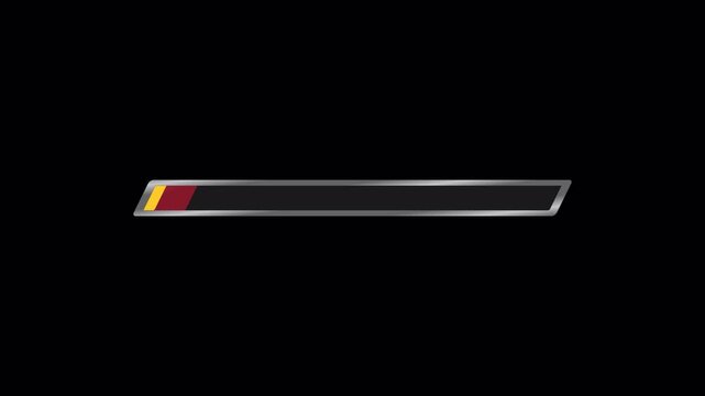 Minimal Slanted XP Bar Clean Game UI Progress Indicator Animation