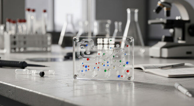 Lab on a Chip Microfluidic Device for Scientific Research