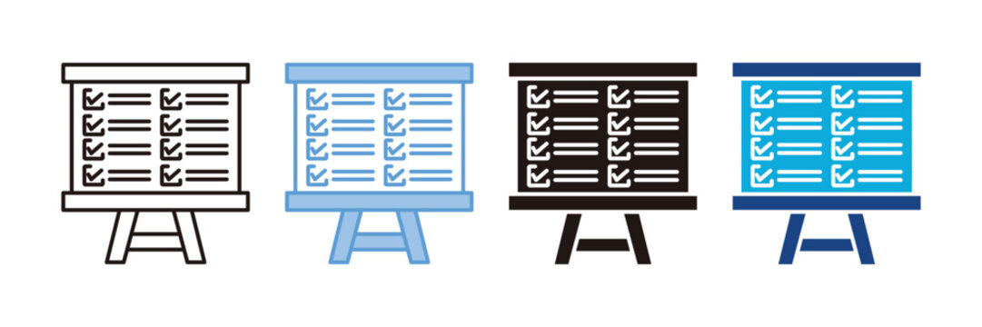 Task Board   Icon Set Multiple Style Collection