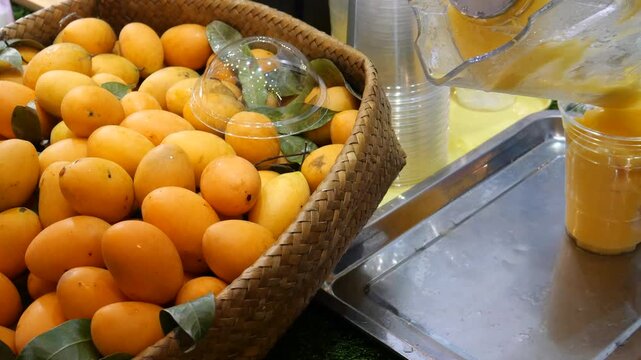 Marian plum smoothie, Thailand