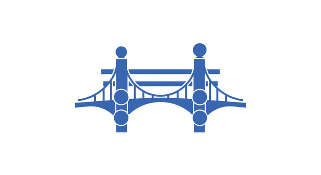 Blue Bridge Illustration - Architectural Design and Structural Engineering.