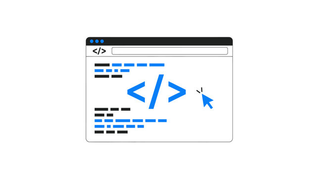 Coding HTML Web Development.