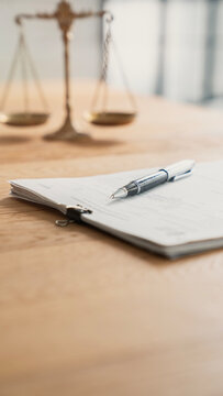 Lawyer's desk, law and legal system	
