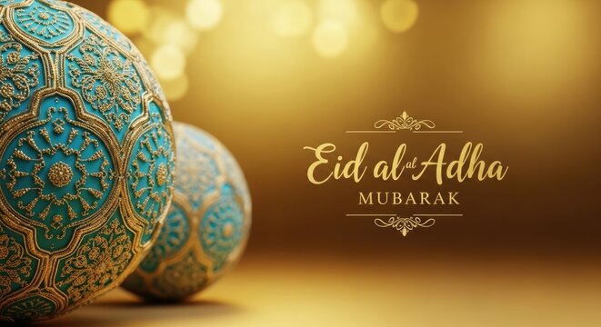 Eid al adha 2026 festive lanterns golden wishes for a blessed celebration