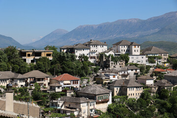 Fototapeta premium Gjirokastra has been a UNESCO World Heritage Site since 2005, Albania