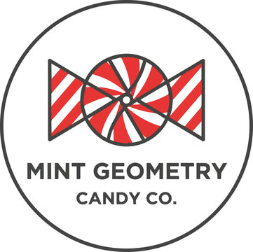 Mint candy company logo design.