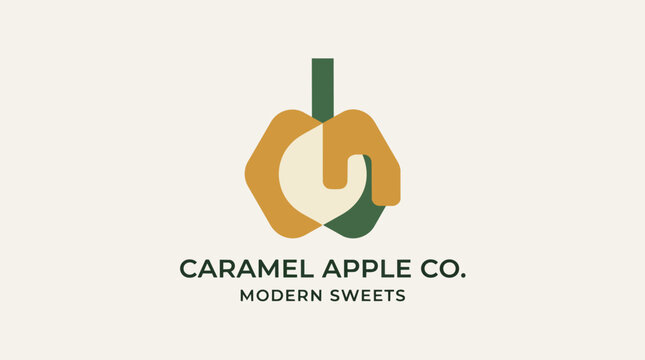 Caramel Apple Company Logo Design.