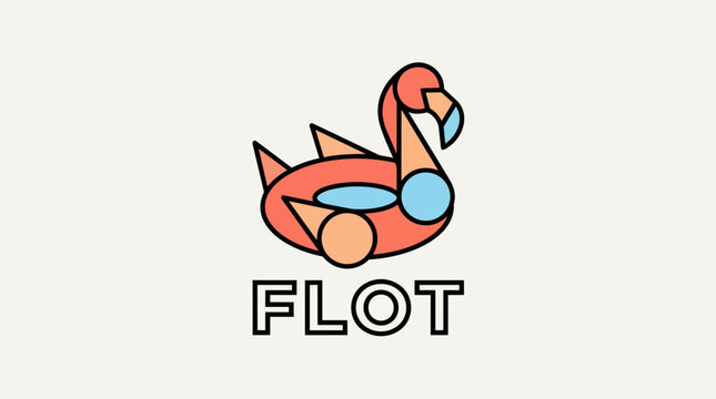 Inflatable Flamingo Pool Float.