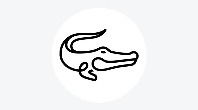 Lacoste crocodile logo symbol.