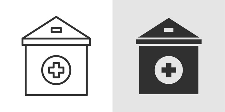 Family Doctor Icon representing primary healthcare services provided by general physicians who care for individuals and families across all ages.