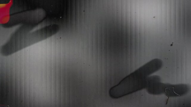 Vintage film grunge overlay with scratches and dust