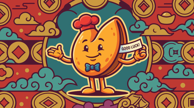 Cartoon Dumpling Character Illustration.