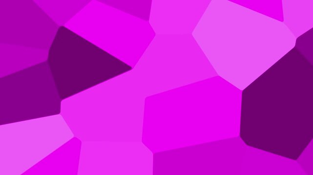 Macro Magenta Voronoi Cell Animation