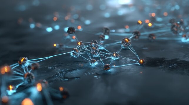 Abstract molecular network visualization