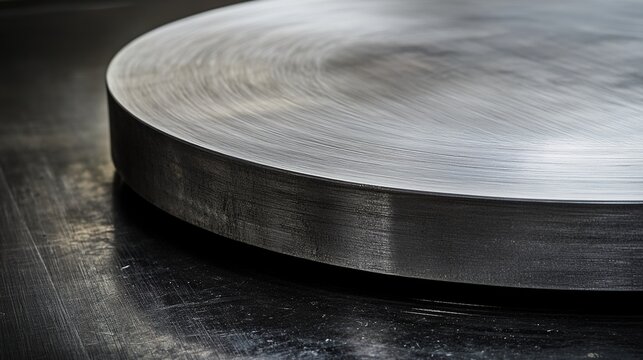 electroplated. Rough metal component half covered in mirror-smooth silver electroplated coating. safety posters, maintenance manuals, designed for industrial assembly lines and welding operations.