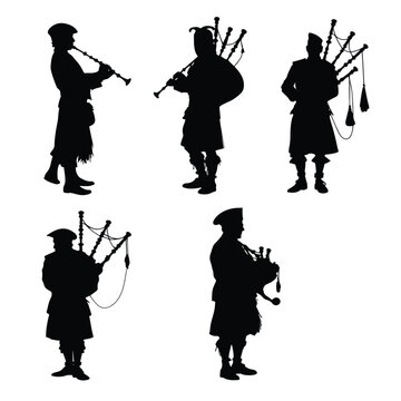 bagpiper silhouette