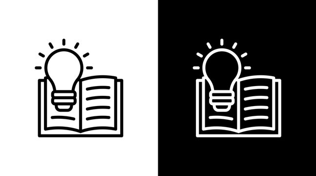 Knowledge Base White Icon Set Design
