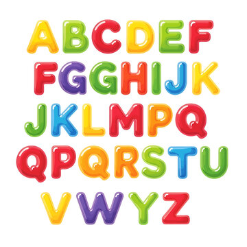 Colorful Alphabet Letters in Plastic 18.