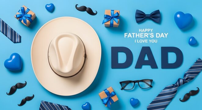 Happy father's day stylish gifts for dad cowboy hat bow ties more