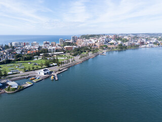 Fototapeta premium Newcastle Harbour and City - Newcastle - NSW Australia