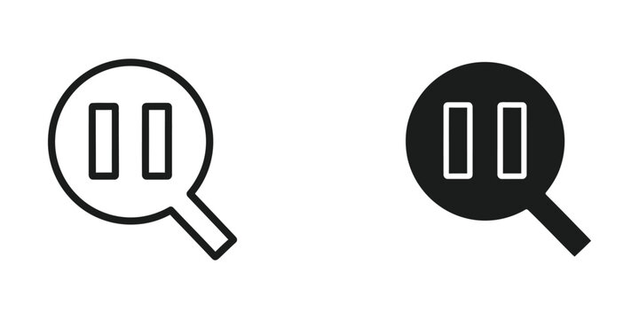 Contrasting magnifying glasses highlighting different text styles with colons