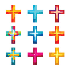 Fototapeta premium cross vector