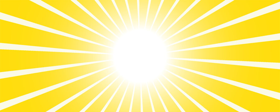 Yellow concentrated line background illustration