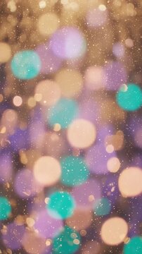 Colorful glowing bokeh lights shimmer softly in a dreamy abstract field for festive beauty nightlife celebration and luxury design backgroundsbokeh