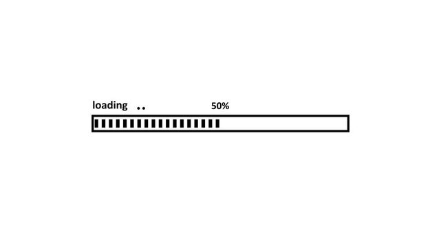 Loading Progress Bar. 4K Video. Pixel Preloaded. Downloading Bloodletting Screen. Loading bar and percentage Futuristic progress loading bar 0-100 percent animation.