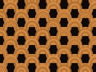 Fototapeta premium Elegant Art Deco Fan Pattern Gold Geometric Luxury Background