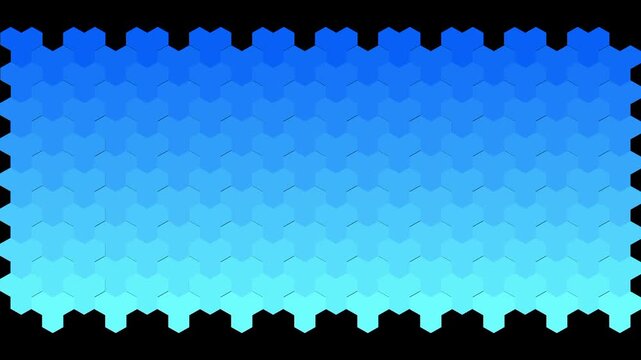 gradient blue triheks frame transition or visual background