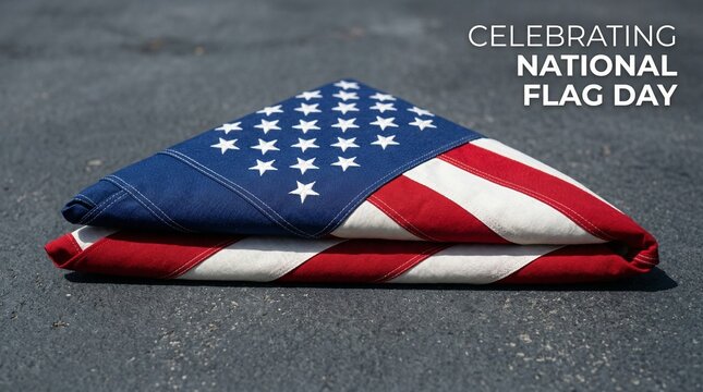 Folded American Flag: Honoring National Flag Day