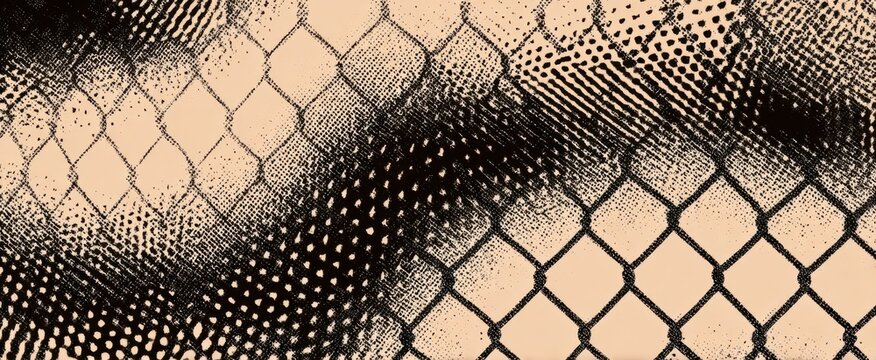 edgy punk graphic with vintage halftone effect and contemporary dot pattern perfect for apparel