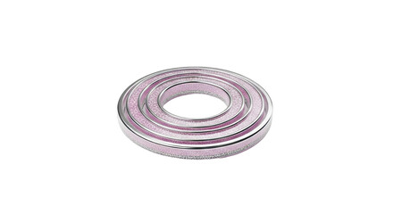 Fototapeta premium Set of Nested Circular Cookie Cutters with Pink Glitter